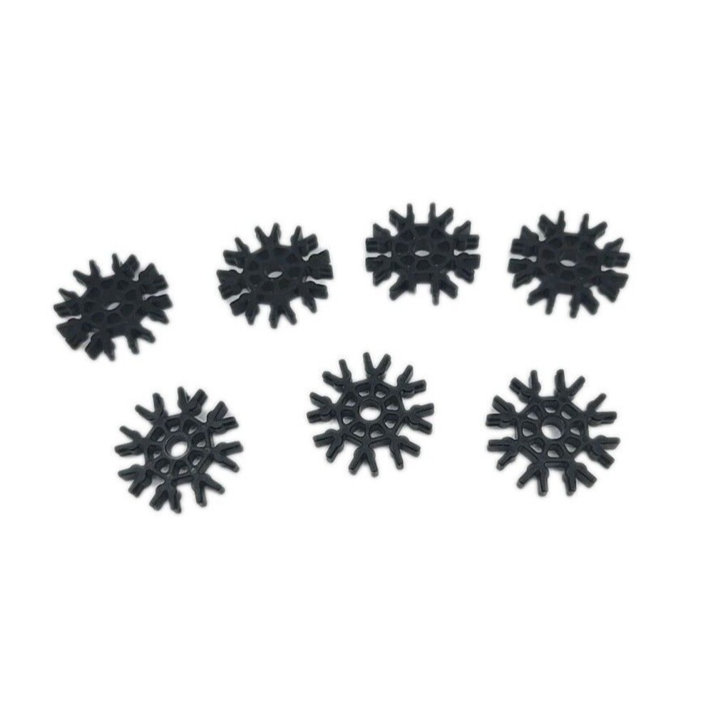 K'Nex Micro 8 Way Connectors Roller Coaster Parts Black Full Moon 7 Replacements